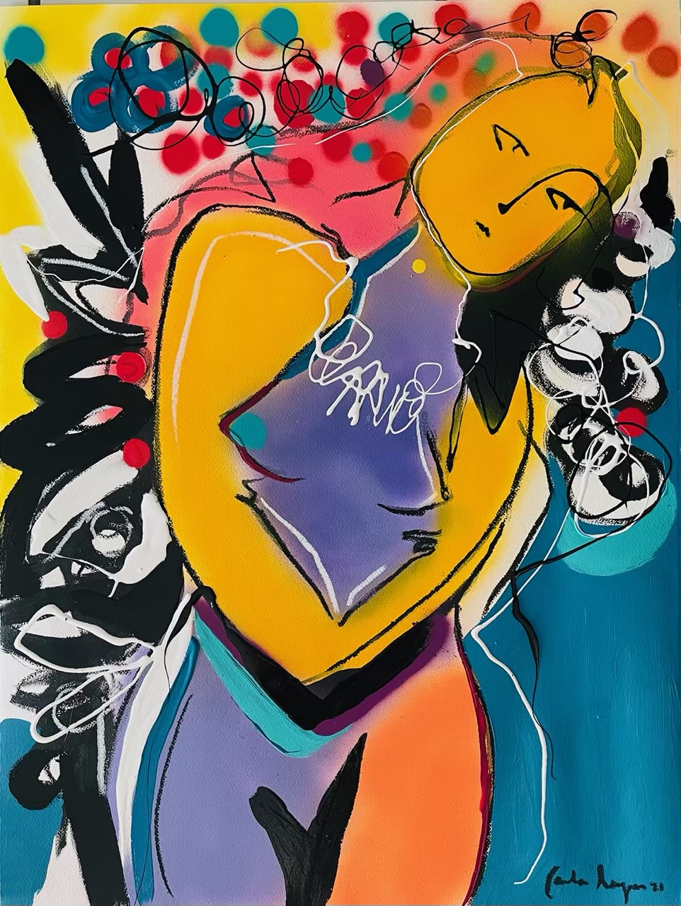 Painting by Carla Negrón — acrylic on canvas