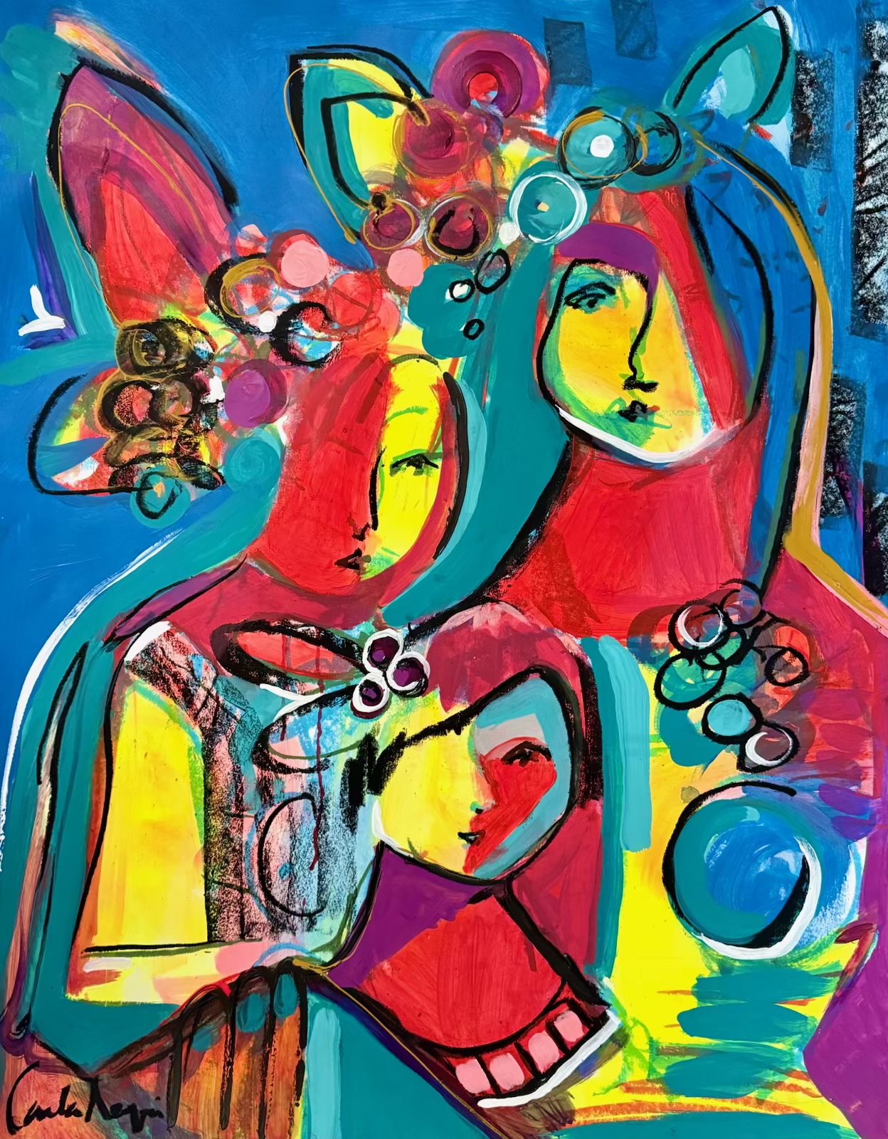 Painting by Carla Negrón — acrylic on canvas