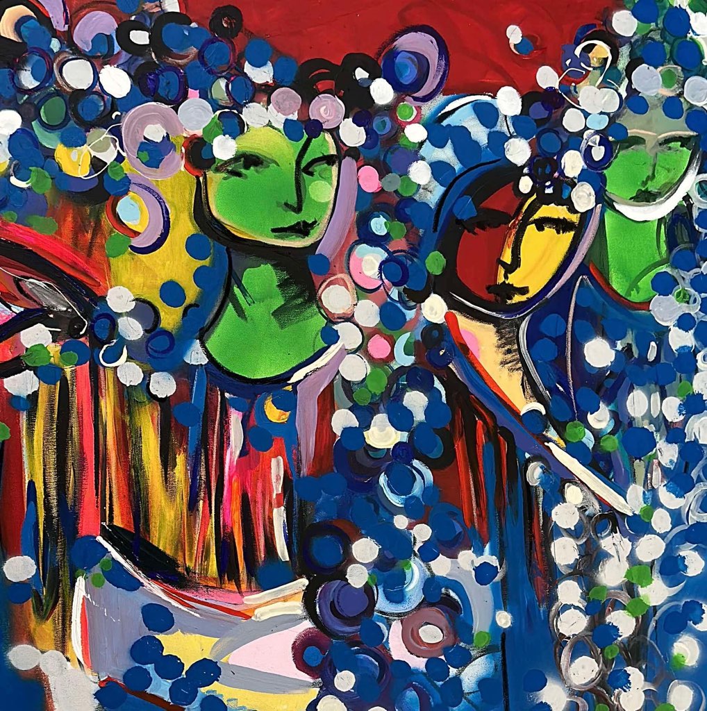 Painting by Carla Negrón — acrylic on canvas