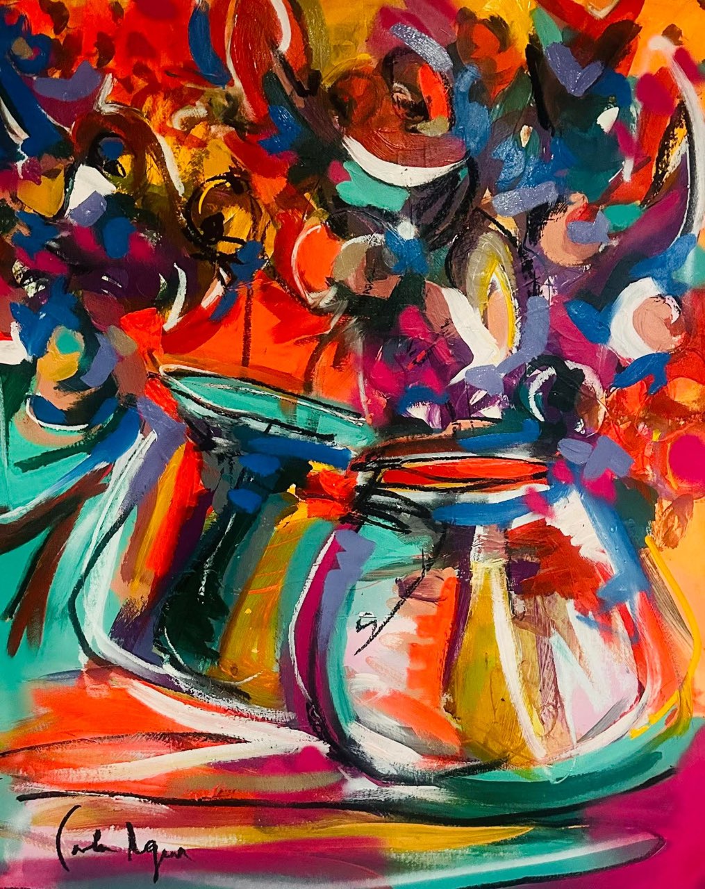 Painting by Carla Negrón — acrylic on canvas